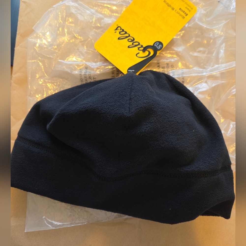 Women's Windforce Black Beanie Wind Resistant Warm Windforce Cabela's One Sz NWT